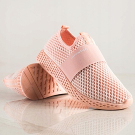 SHELOVET Tênis com malha rosa 1