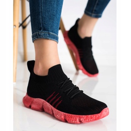 SHELOVET Tênis a céu aberto na plataforma preto 2