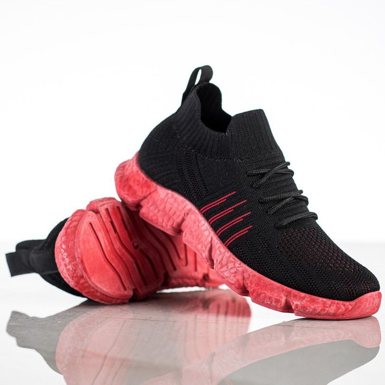 SHELOVET Tênis a céu aberto na plataforma preto 1