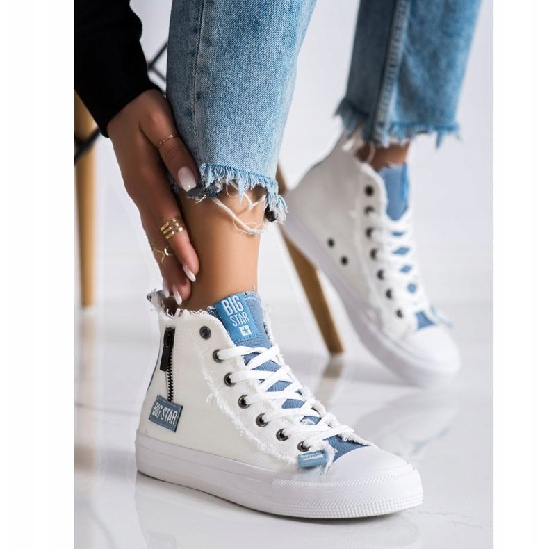 Tênis feminino Big Star HH274160 branco 1