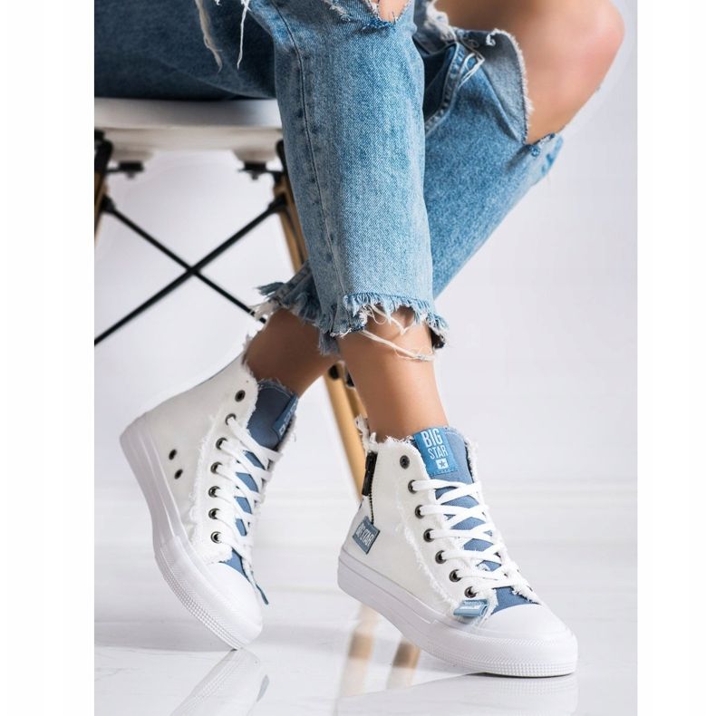 Tênis feminino Big Star HH274160 branco 2