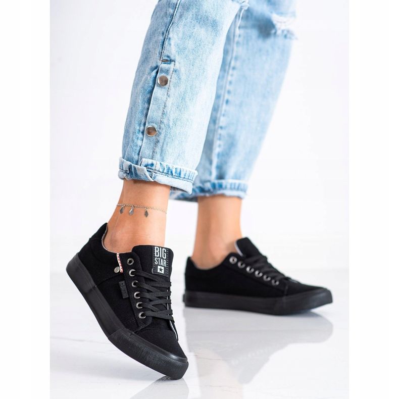Tênis feminino Big Star AA274513 preto 1