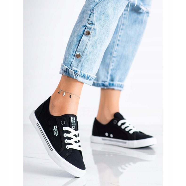 Tênis feminino Big Star HH274065 preto 1