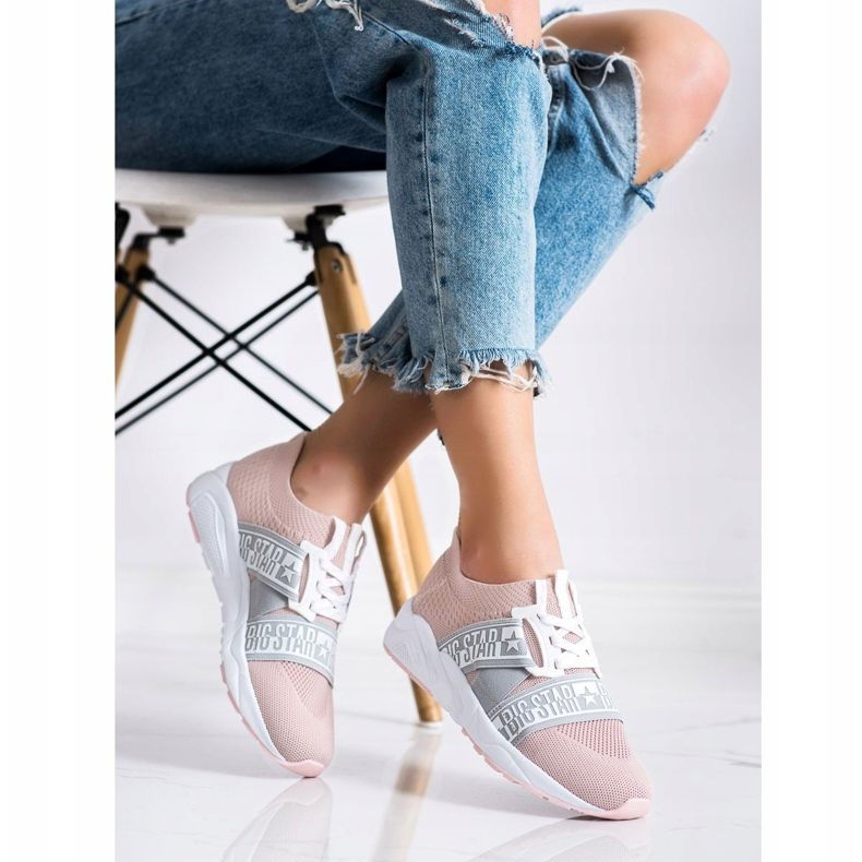 Tênis feminino Big Star HH274353 rosa 2