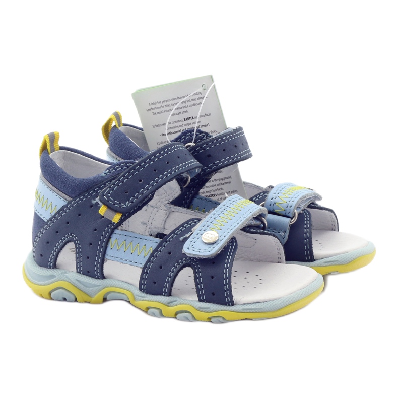 Sandália Bartek 81824 azul para menino com velcro 4