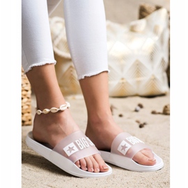 Chinelos femininos Big Star FF274A199 branco 1