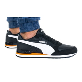 Sapatos Puma St Runner V2 Nl M 365278 33 branco preto laranja 5