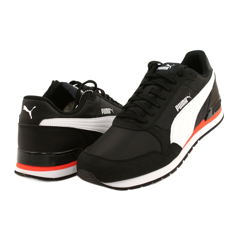 Sapatos Puma St Runner V2 Nl M 365278 33 branco preto laranja 2