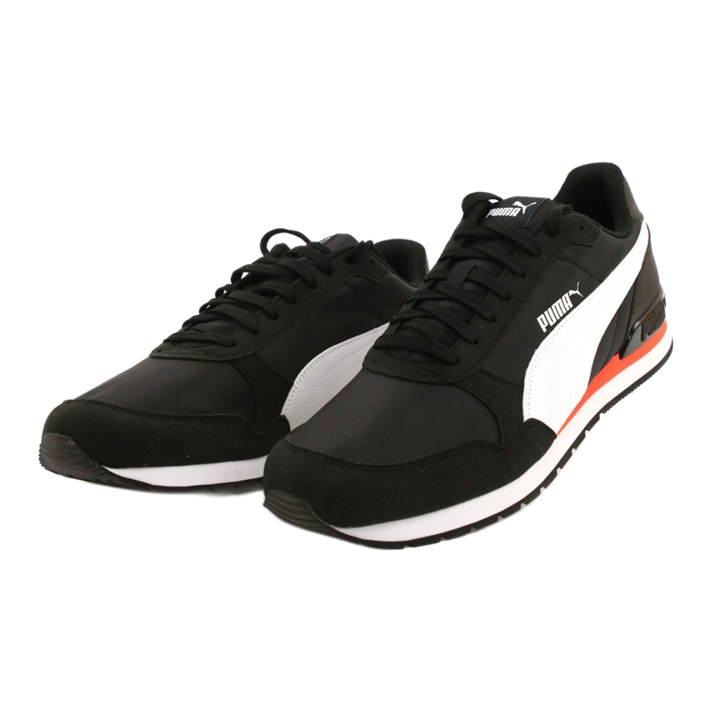Sapatos Puma St Runner V2 Nl M 365278 33 branco preto laranja 1