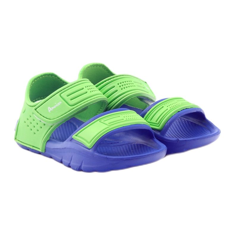 Sandálias aquáticas American Club 0333 azul verde 5