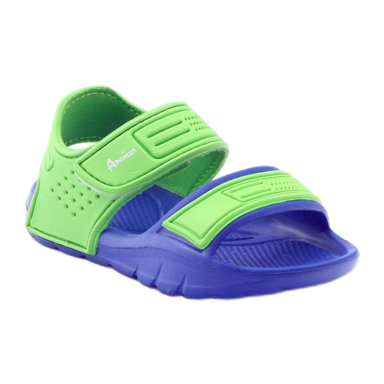 Sandálias aquáticas American Club 0333 azul verde 2