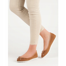 Small Swan Bailarinas de camelo castanho 2 Small Swan Bailarinas de camelo castanho 2