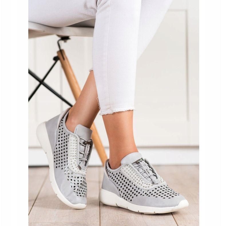 Aclys Calçados esportivos leves cinza 1