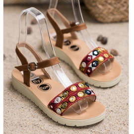 SHELOVET Sandálias casuais marrom 1