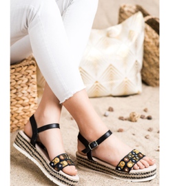 SHELOVET Sandálias na plataforma preto 2