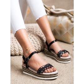 SHELOVET Sandálias na plataforma preto 1