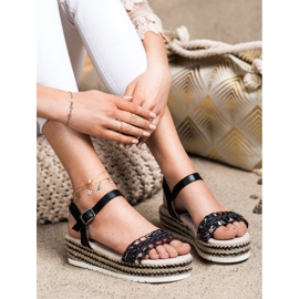 SHELOVET Sandálias na plataforma preto 2