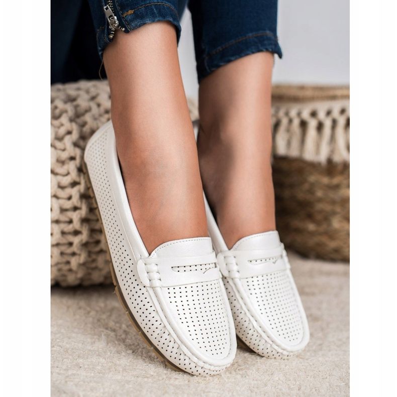 Kylie Mocassins Openwork branco 1