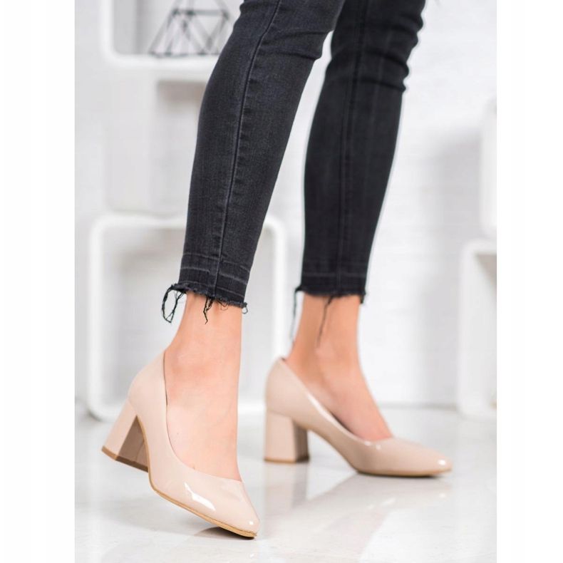 Bombas Classic VINCEZA bege 2