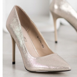 Goodin Moda salto alto dourado 1