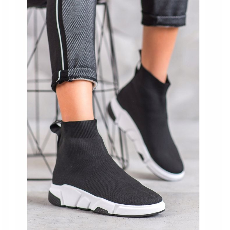 SHELOVET Sapatilhas pretas preto 1