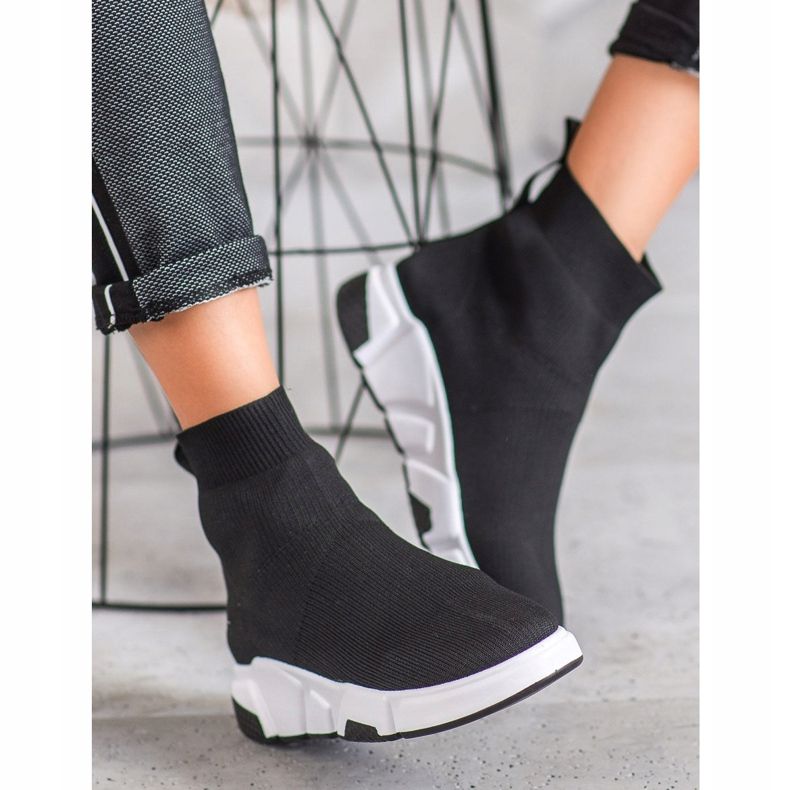 SHELOVET Sapatilhas pretas preto 2