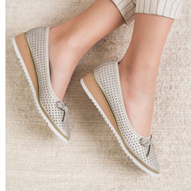 Goodin Bombas de cunha a céu aberto dourado 2