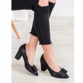 W. Potocki Bombas de purpurina com arco preto 1