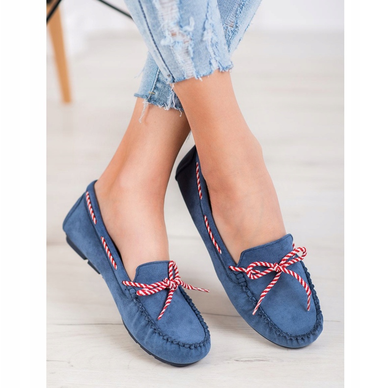 Mocassins VINCEZA casuais azul 1