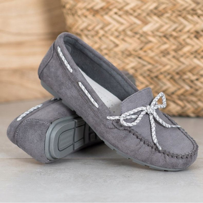 Mocassins VINCEZA casuais cinza 1