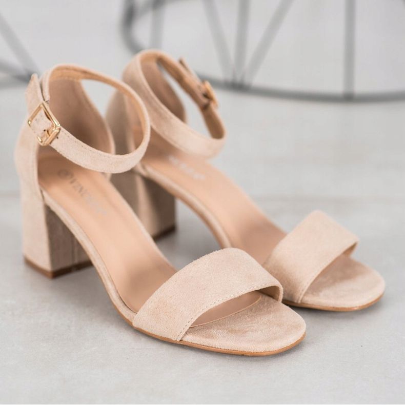 Sandálias VINCEZA clássicas castanho 1