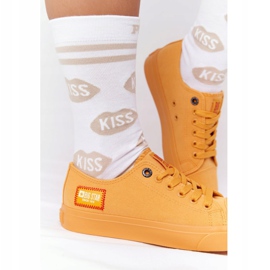 Tênis feminino Big Star HH274134 amarelo 1