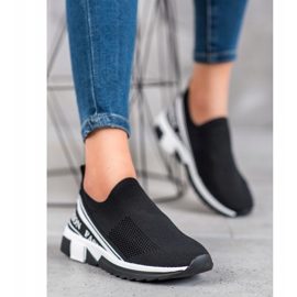 SHELOVET Openwork Slipony Fashion branco preto 2