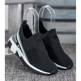 SHELOVET Openwork Slipony Fashion branco preto 1