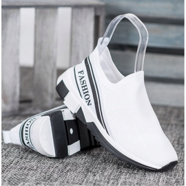 SHELOVET Openwork Slipony Fashion branco 2