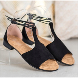 Sandálias VINCEZA amarradas preto 2