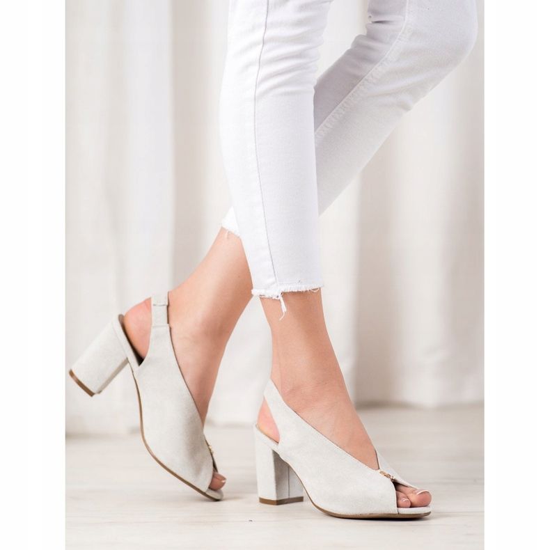 Sapatos elegantes em um poste VINCEZA prata 1