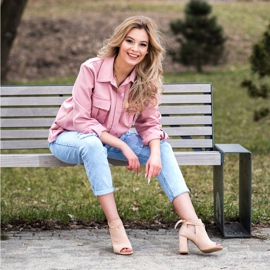 Botas VINCEZA de ponta aberta amarrada bege 2