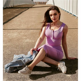 Kylie Brogues de couro na plataforma multicolorido cinza 1