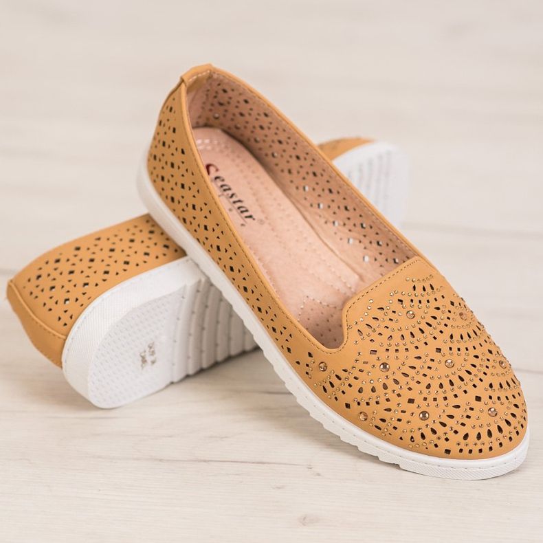 Seastar Senhores Openwork Com Cristais marrom 1