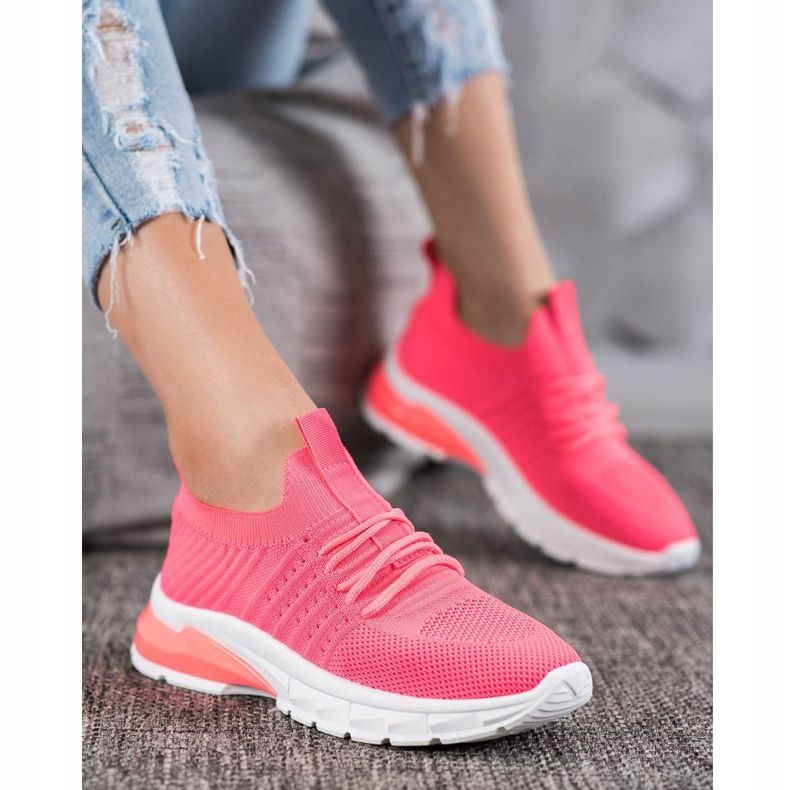 Bella Paris Tênis Openwork rosa 1