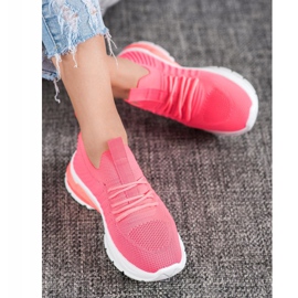 Bella Paris Tênis Openwork rosa 2