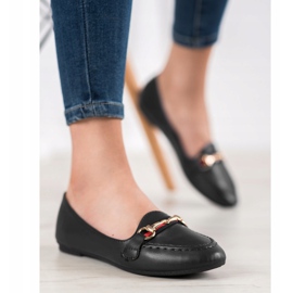 Clowse Senhores elegantes com couro ecológico preto 2