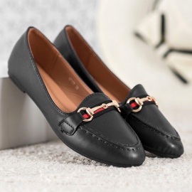 Clowse Senhores elegantes com couro ecológico preto 1