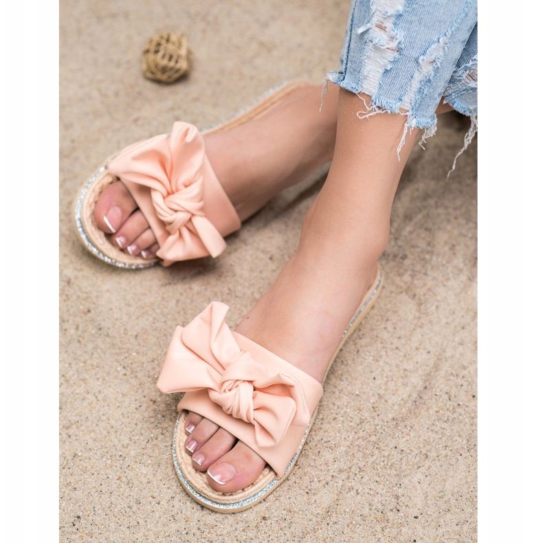 SHELOVET Chinelos elegantes rosa claro 1