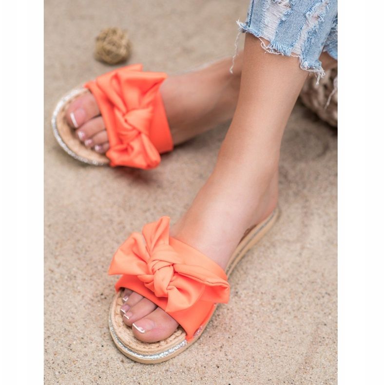 SHELOVET Chinelos elegantes laranja 1