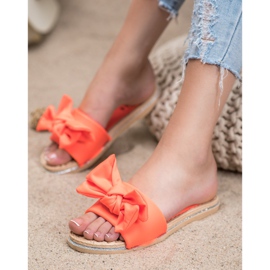 SHELOVET Chinelos elegantes laranja 2