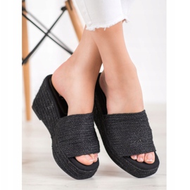 Kylie Chinelos elegantes preto 2