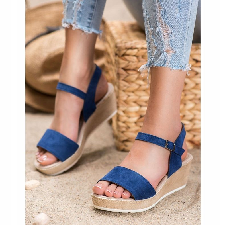 Filippo Sandálias de Couro Casuais azul 2