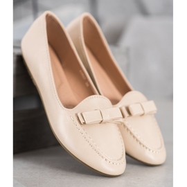 SHELOVET Senhores Bege Com Couro Ecológico 1 SHELOVET Senhores Bege Com Couro Ecológico 1